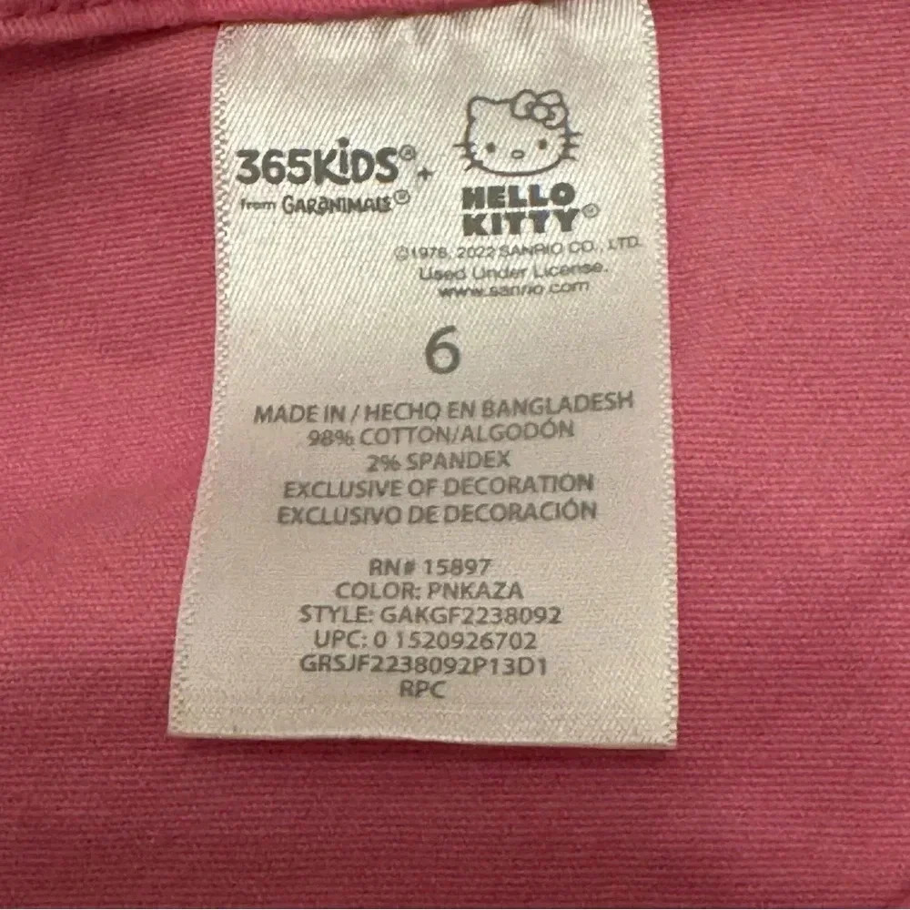 Hello Kitty Snap Button Closure Long Sleeve Denim Jacket Girl's Size 6 - Picture 5 of 9